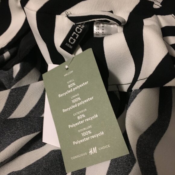 NWT Divided Long Snap Closure Shoulder Pad Zebra Print Blazer Jacket - Picture 7 of 16